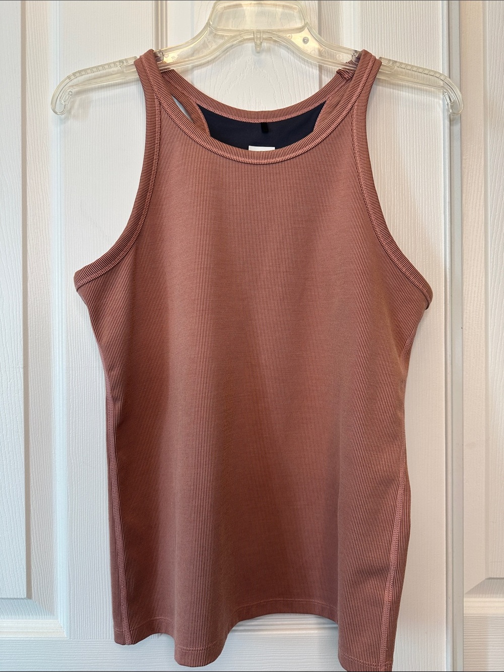 Women's Ribbed Prana Beksa Yoga  Tank Top - Dusty Rose Soft Pink